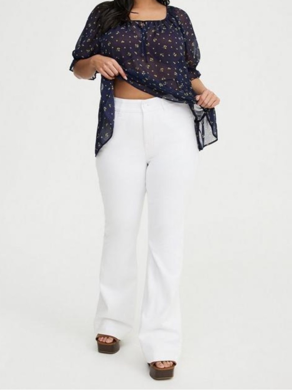 Torrid Bombshell High-Rise Flare Jeans - Picture 2 of 11